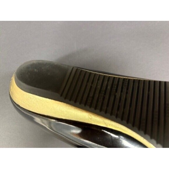 Bally Women's Patent Flats Black  Gold  SZ 9 N Luxury - Picture 15 of 16